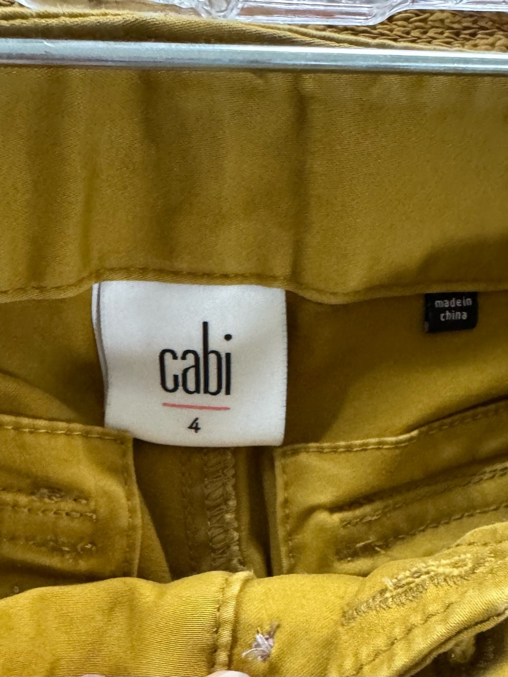 CAbi Men's Mustard Chino Trousers - Picture 6 of 6